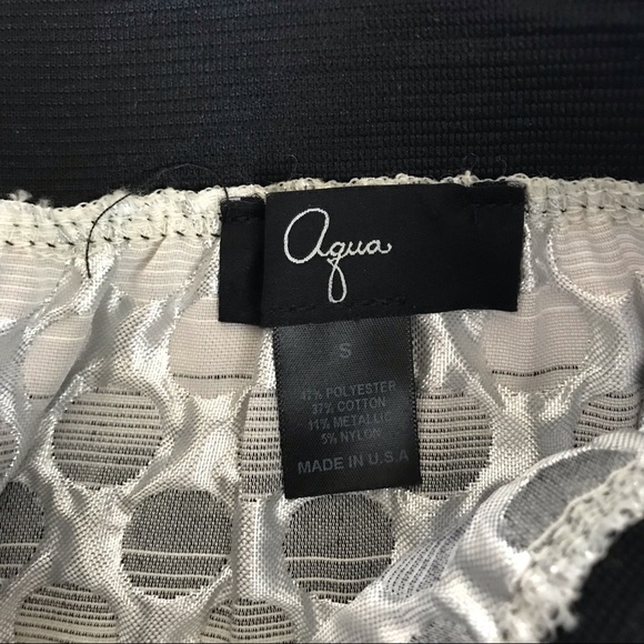 Aqua Silver Jacquard Skirt - Picture 4 of 4